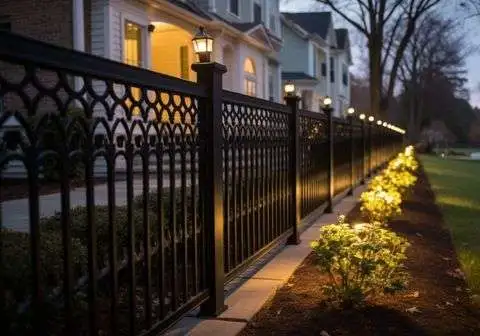 Elegant ornamental fence with intricate design in Johnson City, TN.